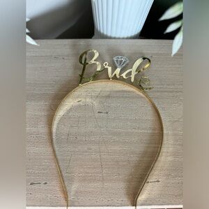 NWOT Gold Bride metal headband